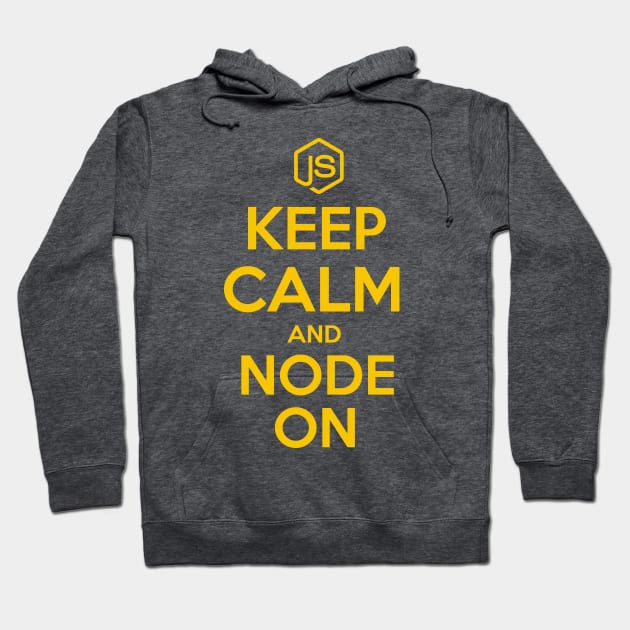 Keep Calm And Node On Hoodie by hipstuff
